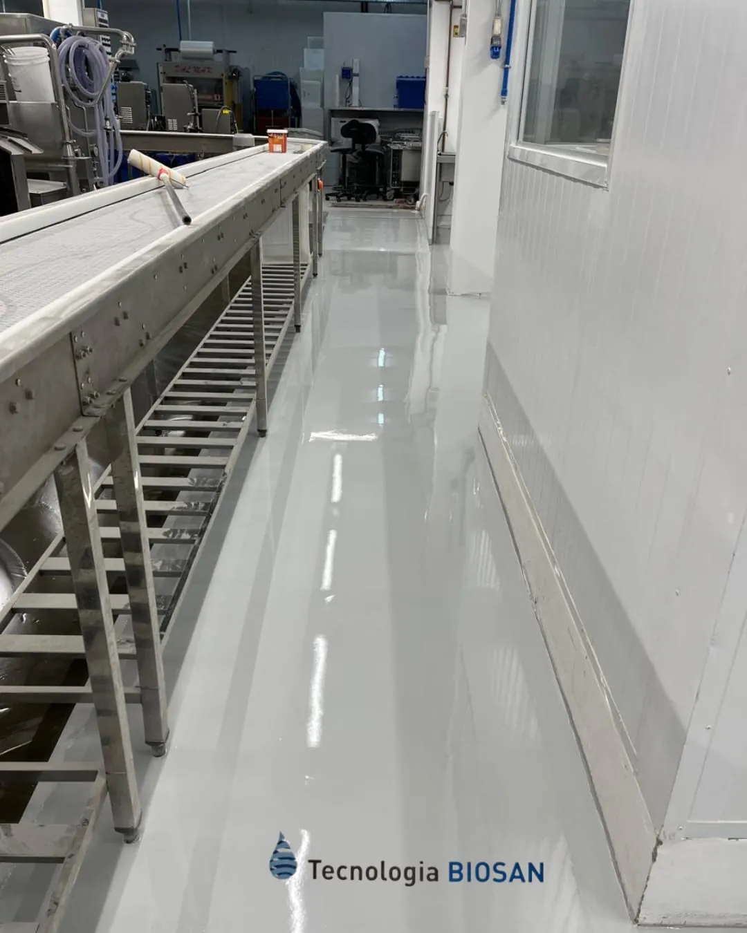 Aplicação técnica de resina industrial com tecnologia Biosan
